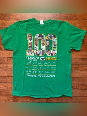 Green Bay Packers Centennial T-shirt Size Large